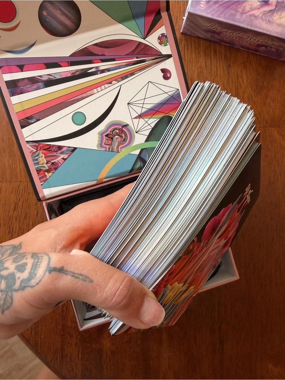 Celestial Bodies Oracle Deck - Pink & Multicolor AstArtwork Mini deck - Picture 7 of 11